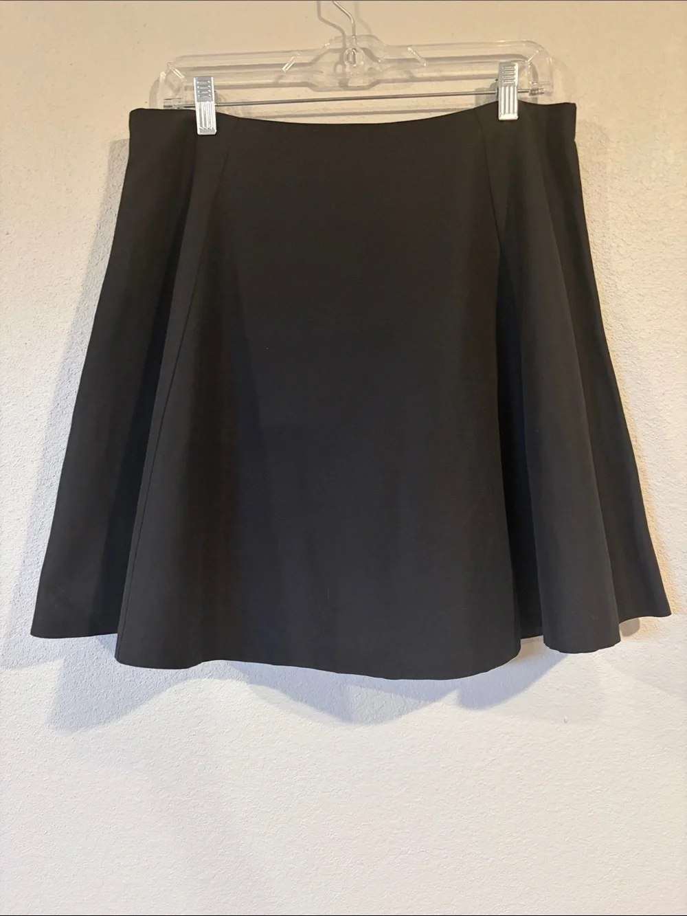 NEW Kate Spade Lula mini skirt cotton silk full A-line pockets black 14